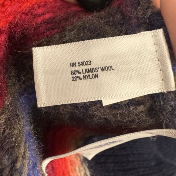 Gap Women X Large Lambswool Chunky Knit Sweater Cowl Neck Nordic Cozy Hygge Warm - Picture 5 of 13